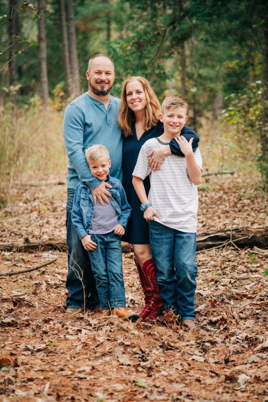 James Cureton and his family